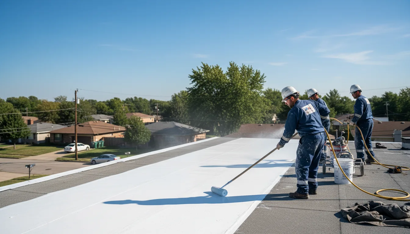 Commercial roof coating in Ninnekah, OK near me